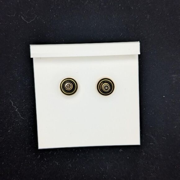 Tory Burch Gold Kira Stud Earrings - Picture 3 of 4